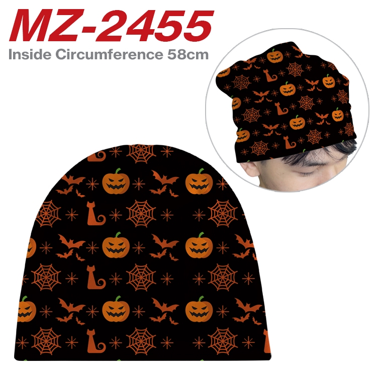 Halloween Anime flannel full color hat cosplay men's and women's knitted hats 58cm  MZ-2455