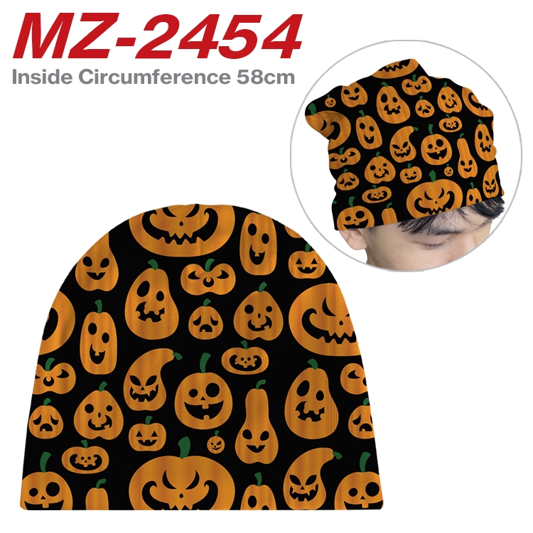 Halloween Anime flannel full color hat cosplay men's and women's knitted hats 58cm MZ-2454