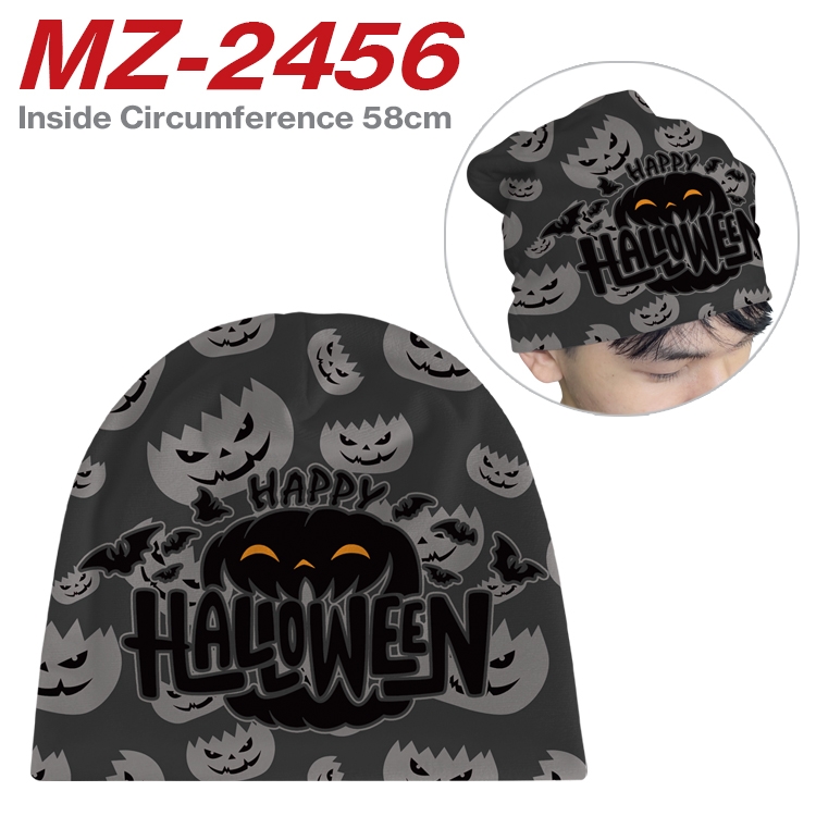 Halloween Anime flannel full color hat cosplay men's and women's knitted hats 58cm   MZ-2456