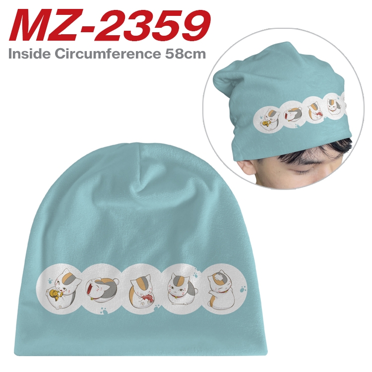 Natsume_Yuujintyou Anime flannel full color hat cosplay men's and women's knitted hats 58cm  MZ-2359