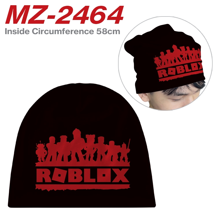 Robllox Anime flannel full color hat cosplay men's and women's knitted hats 58cm  MZ-2464