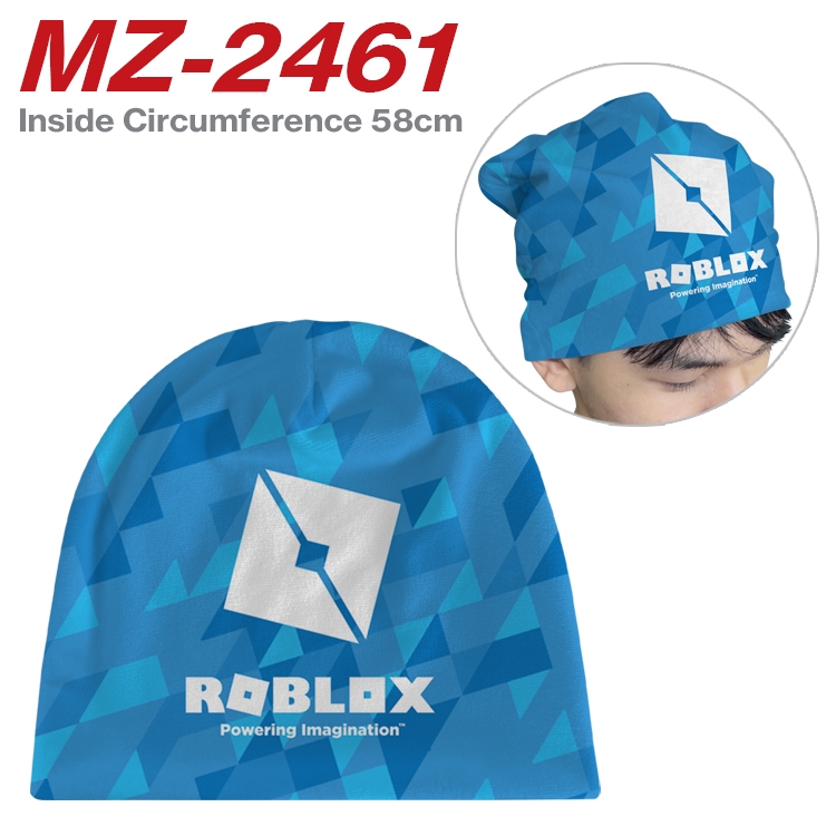 Robllox Anime flannel full color hat cosplay men's and women's knitted hats 58cm  MZ-2461