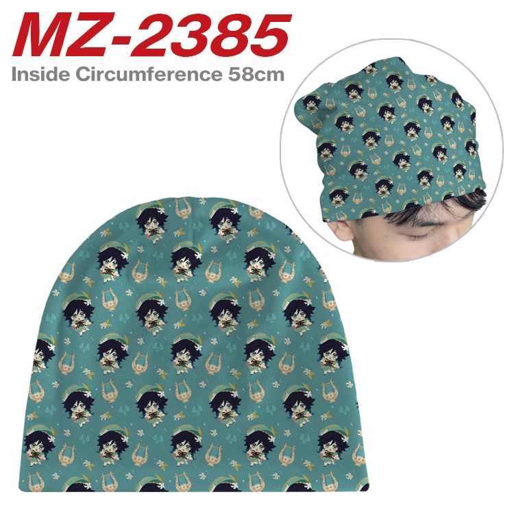 Genshin Impact Anime flannel full color hat cosplay men's and women's knitted hats 58cm  MZ-2385