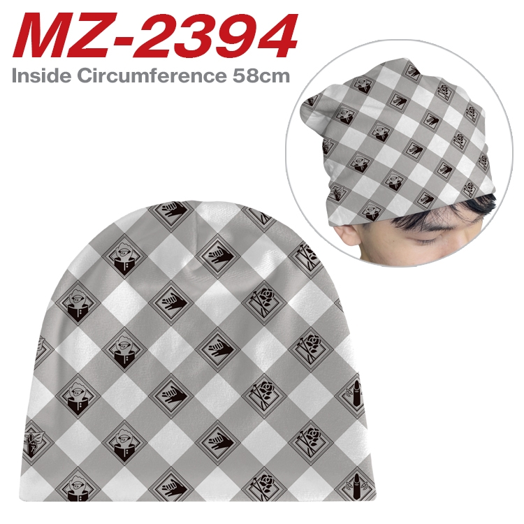 Jujutsu Kaisen Anime flannel full color hat cosplay men's and women's knitted hats 58cm MZ-2394