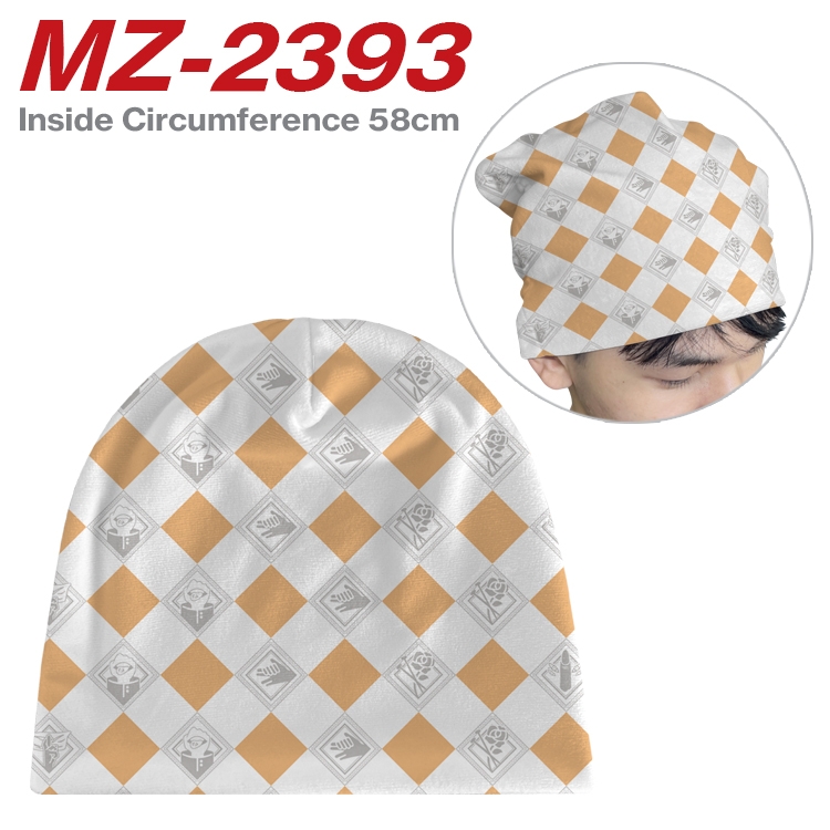 Jujutsu Kaisen Anime flannel full color hat cosplay men's and women's knitted hats 58cm MZ-2393