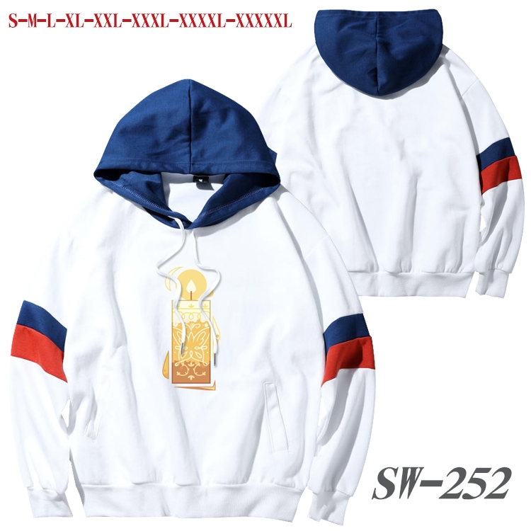 full house of magic Anime cotton color matching pullover sweater hoodie from S to 5XL  SW-252