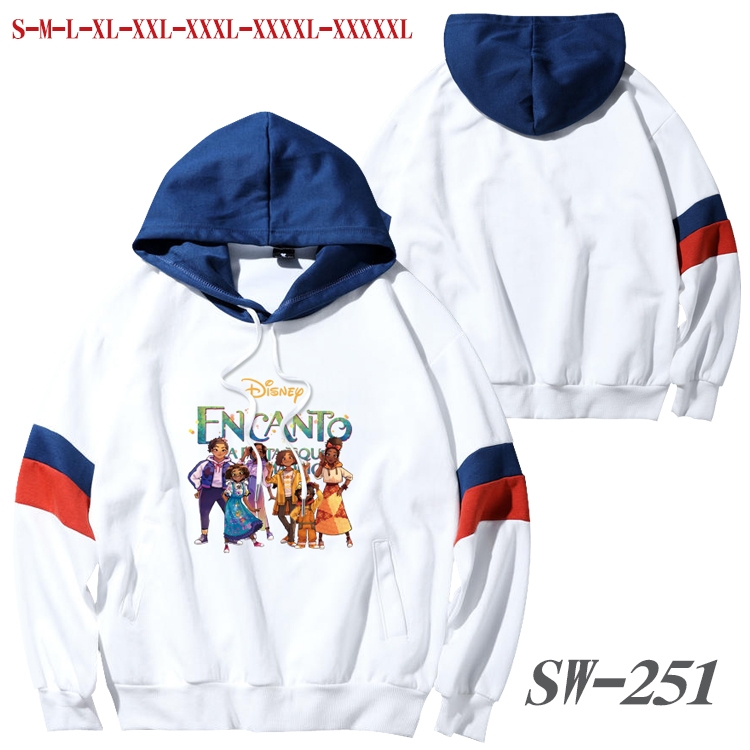 full house of magic Anime cotton color matching pullover sweater hoodie from S to 5XL SW-251