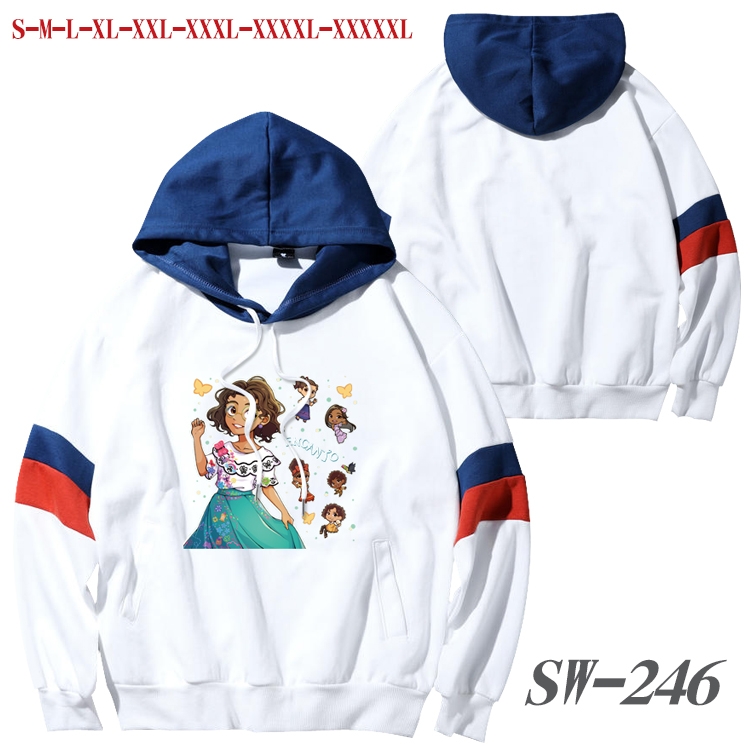 full house of magic Anime cotton color matching pullover sweater hoodie from S to 5XL SW-246