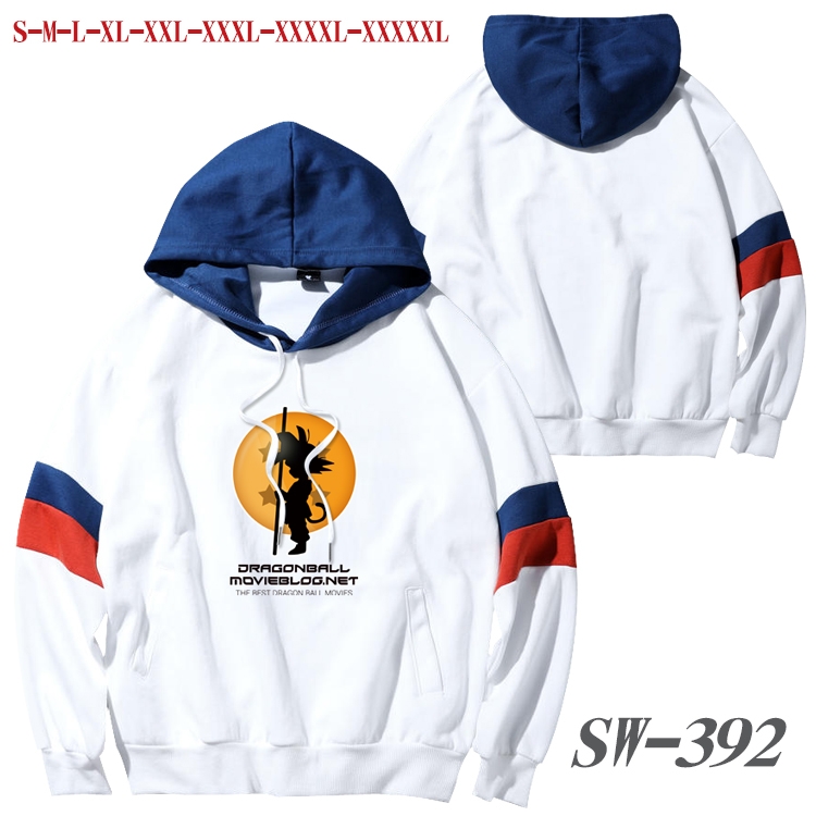 DRAGON BALL Anime cotton color matching pullover sweater hoodie from S to 5XL SW-392