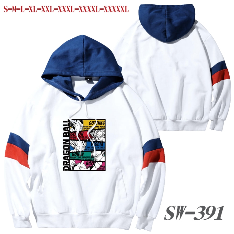 DRAGON BALL Anime cotton color matching pullover sweater hoodie from S to 5XL SW-391