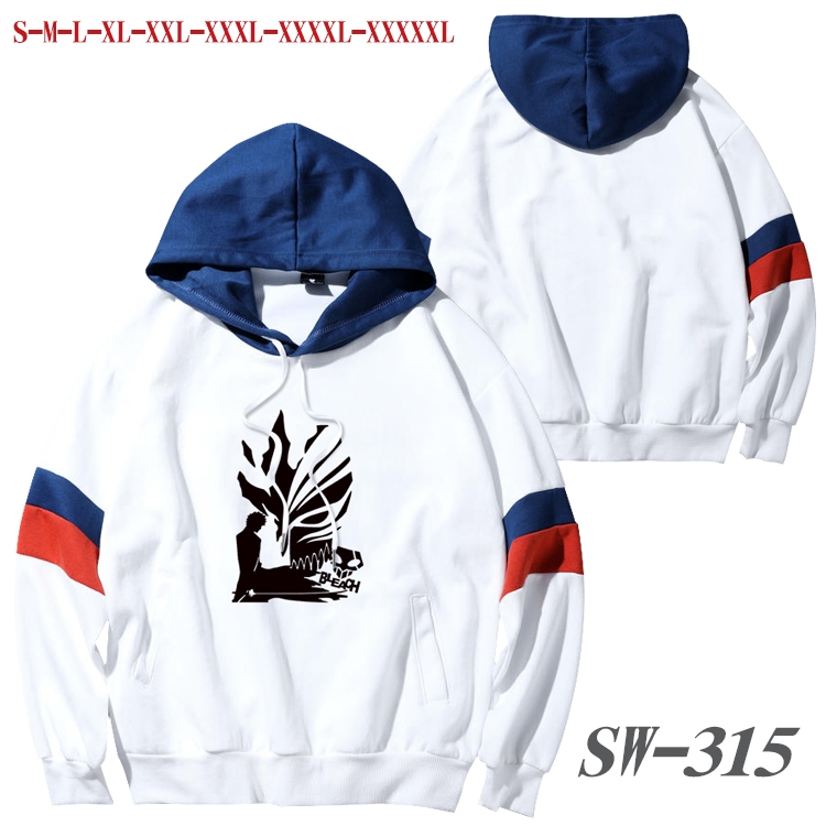 Bleach Anime cotton color matching pullover sweater hoodie from S to 5XL SW-315