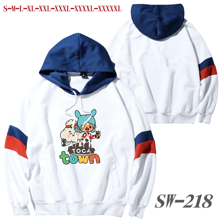 toca life world  Anime cotton color matching pullover sweater hoodie from S to 5XL SW-218