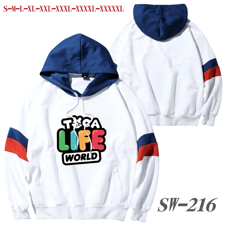 toca life world  Anime cotton color matching pullover sweater hoodie from S to 5XL SW-216