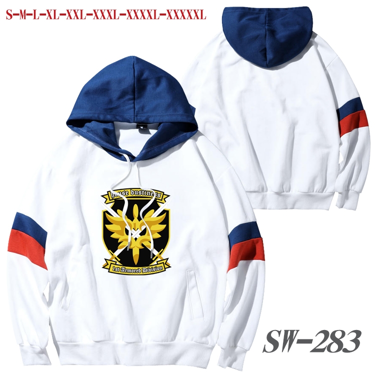 Blessings for a better world Anime cotton color matching pullover sweater hoodie from S to 5XL SW-283