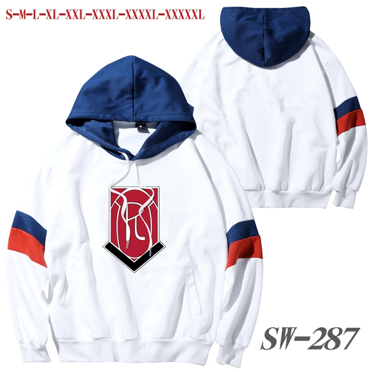 Date-A-Live Anime cotton color matching pullover sweater hoodie from S to 5XL SW-287