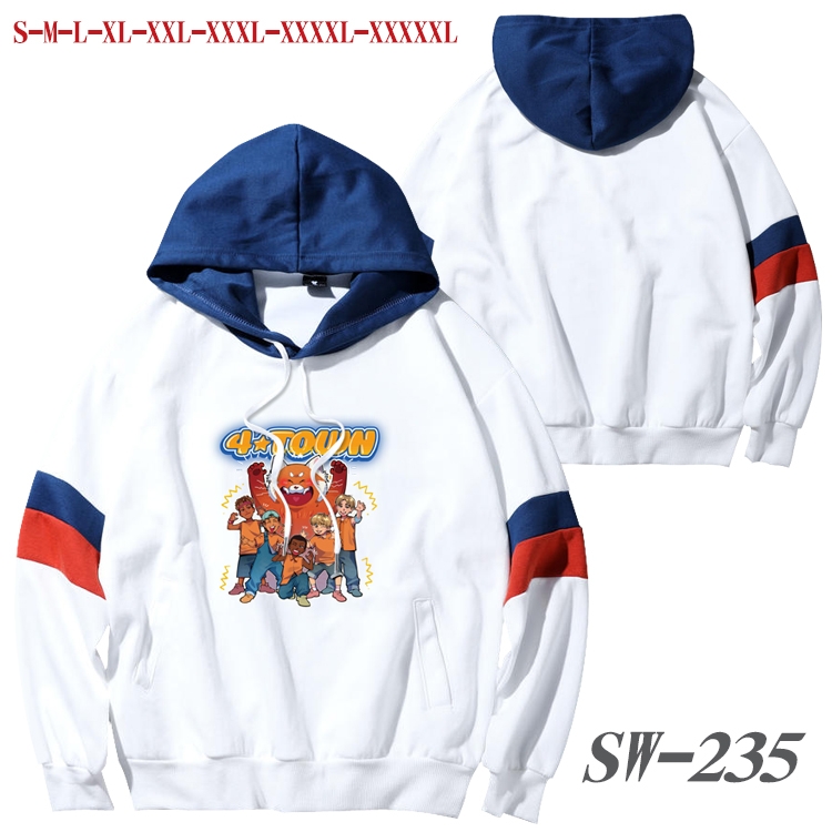 Turning Red Anime cotton color matching pullover sweater hoodie from S to  SW-235