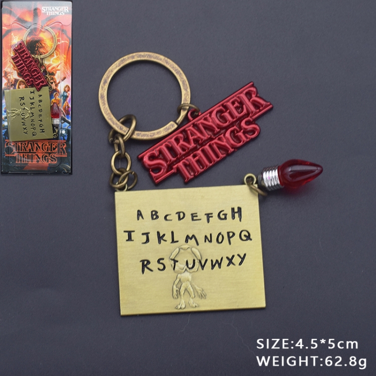 Stranger Things Cartoon 2 pendant key chain schoolbag pendant