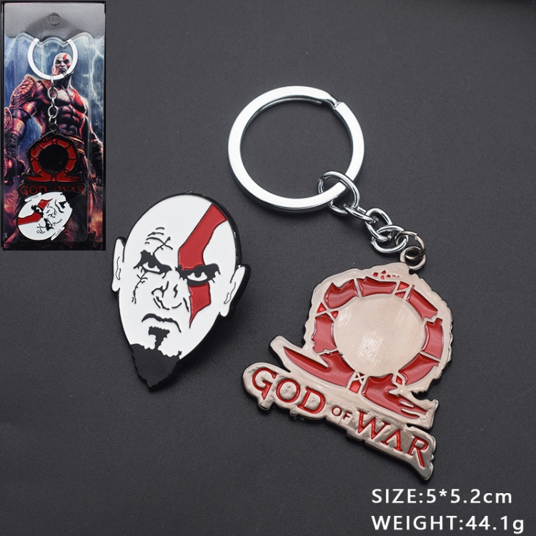 God Of War Animation cartoon string burning 2 pendant key chain schoolbag pendant