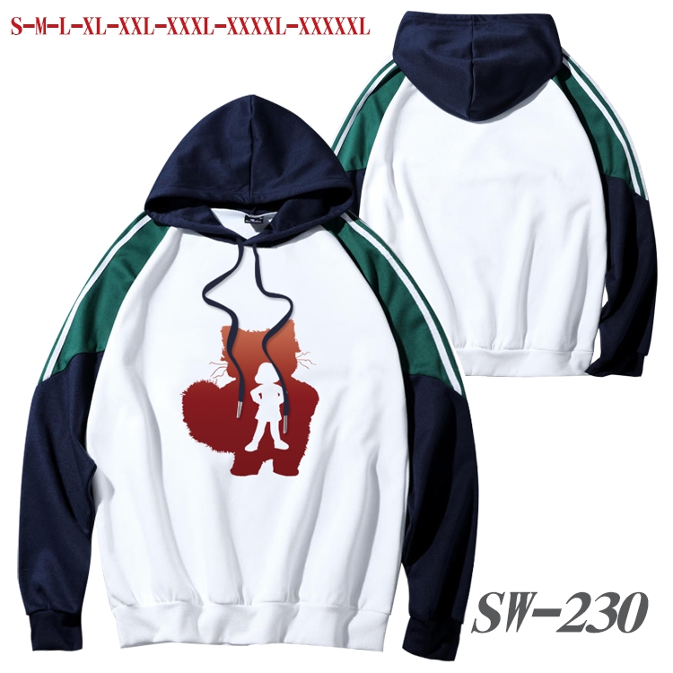 Turning Red Anime color contrast sweater pullover Hoodie from S to 5XL SW-230