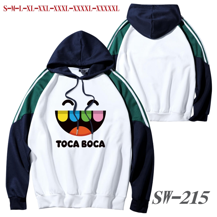 toca life world  Anime color contrast sweater pullover Hoodie from S to 5XL SW-215