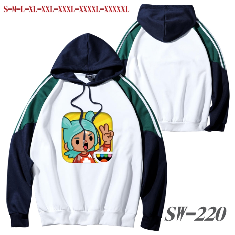 toca life world  Anime color contrast sweater pullover Hoodie from S to 5XL SW-220