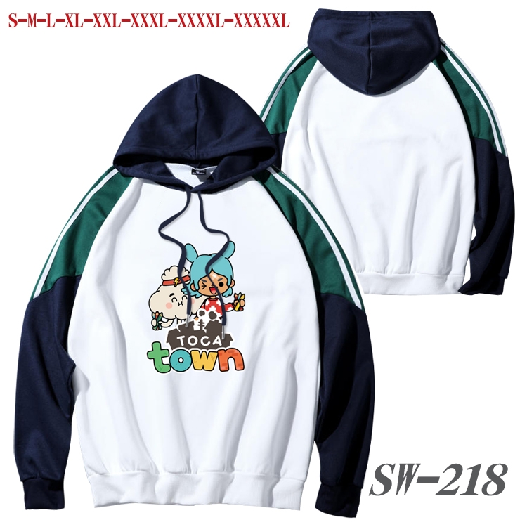 toca life world  Anime color contrast sweater pullover Hoodie from S to 5XL SW-218