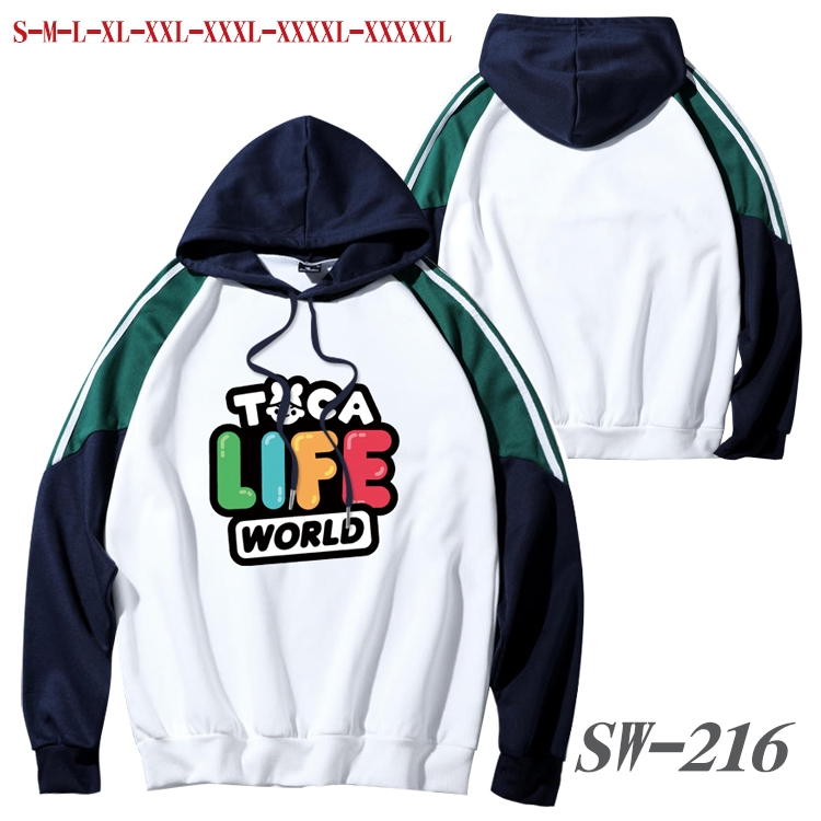 toca life world  Anime color contrast sweater pullover Hoodie from S to 5XL SW-216