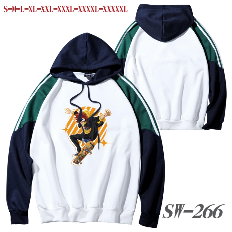 SK∞ Anime color contrast sweater pullover Hoodie from S to 5XL SW-266