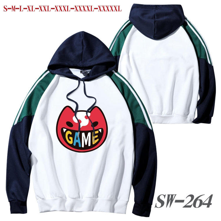 SK∞ Anime color contrast sweater pullover Hoodie from S to 5XL SW-264