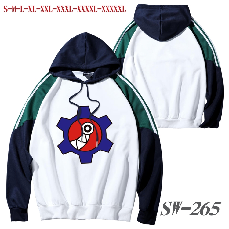 SK∞ Anime color contrast sweater pullover Hoodie from S to 5XL SW-265