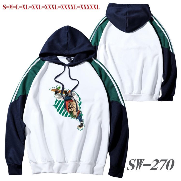 SK∞ Anime color contrast sweater pullover Hoodie from S to 5XL SW-270