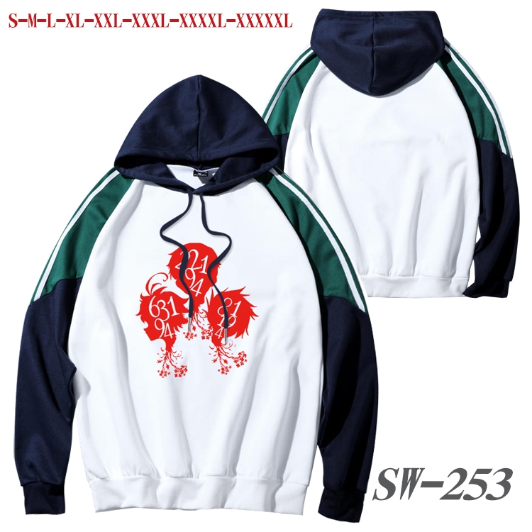 The Promised Neverla Anime color contrast sweater pullover Hoodie from S to 5XL SW-253