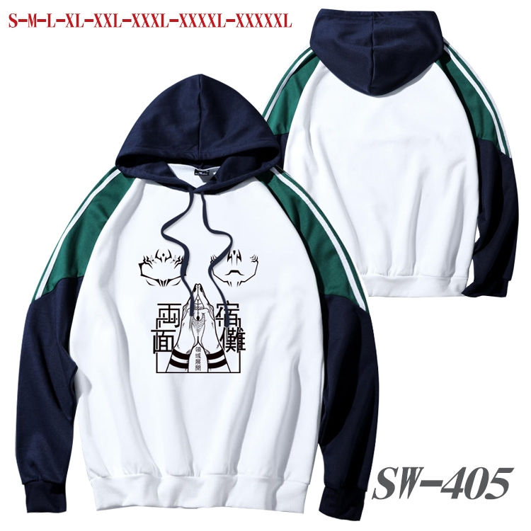 Jujutsu Kaisen Anime color contrast sweater pullover Hoodie from S to 5XL SW-405