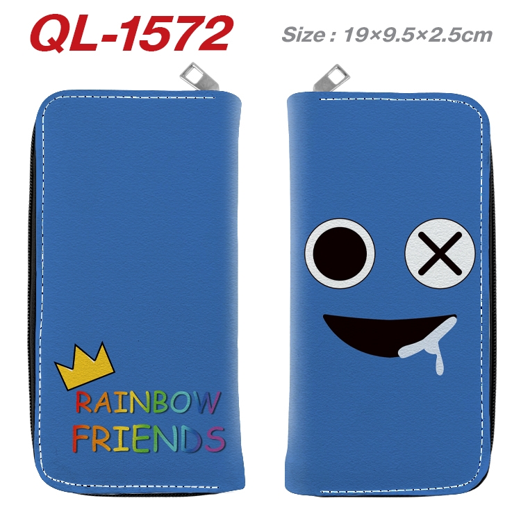 Rainbow friends Animation perimeter long zipper wallet 19.5x9.5x2.5cm QL-1572