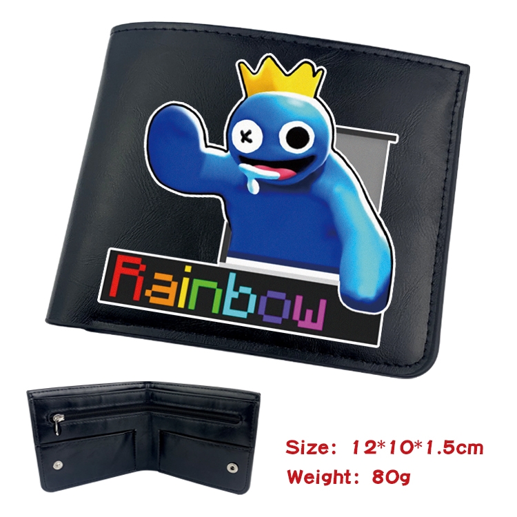 Rainbow friends Anime inner buckle magnetic buckle half fold wallet 22.5X13.5CM