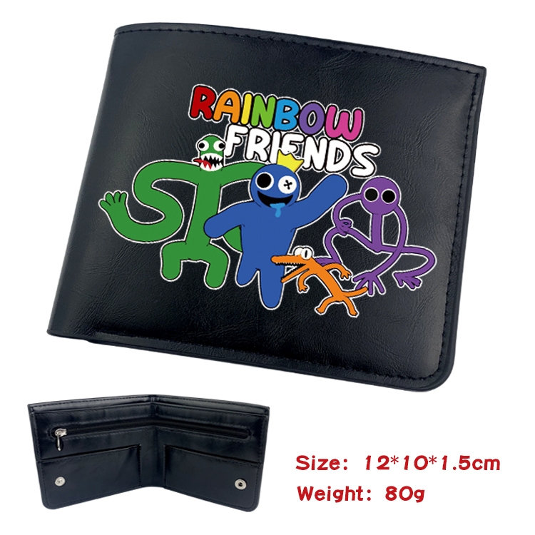 Rainbow friends Anime inner buckle magnetic buckle half fold wallet 22.5X13.5CM