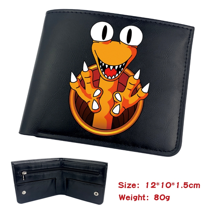 Rainbow friends Anime inner buckle magnetic buckle half fold wallet 22.5X13.5CM