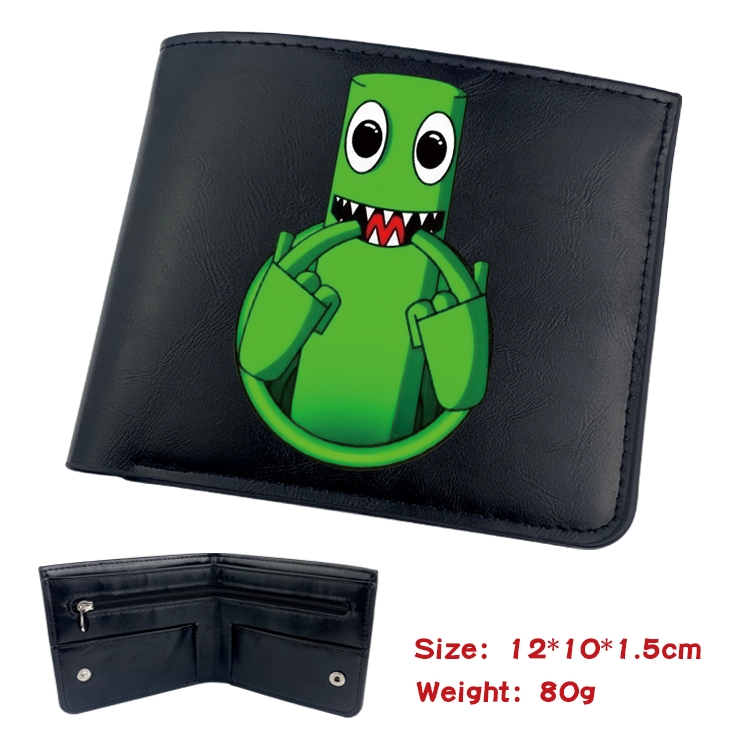 Rainbow friends Anime inner buckle magnetic buckle half fold wallet 22.5X13.5CM