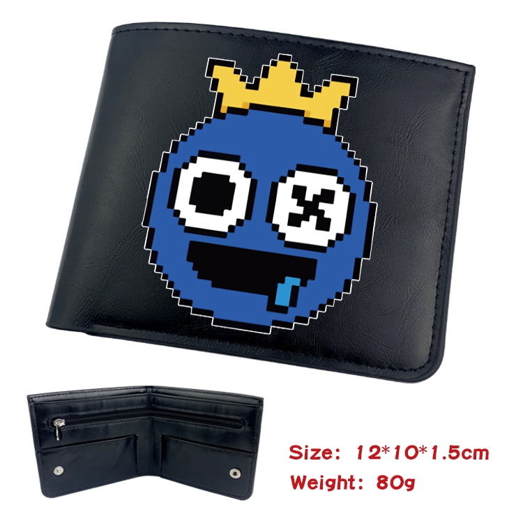 Rainbow friends Anime inner buckle magnetic buckle half fold wallet 22.5X13.5CM