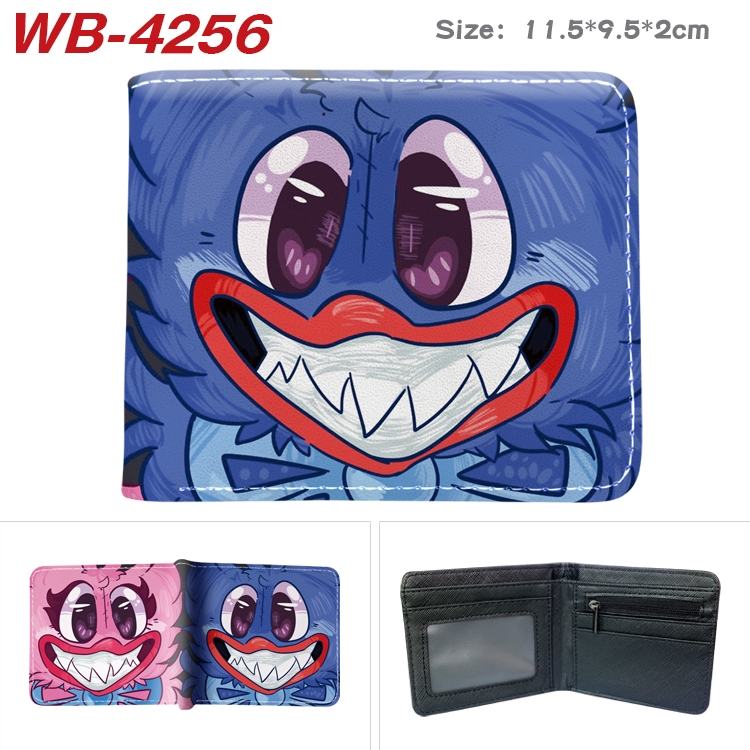 poppy playtime Animation color PU leather folding wallet 11.5X9X2CM WB-4256A