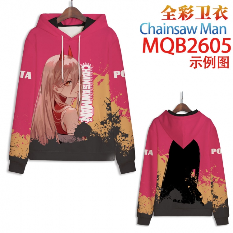 Chainsaw man Full color hooded sweatshirt without zipper pocket from XXS to 4XL MQB-2605