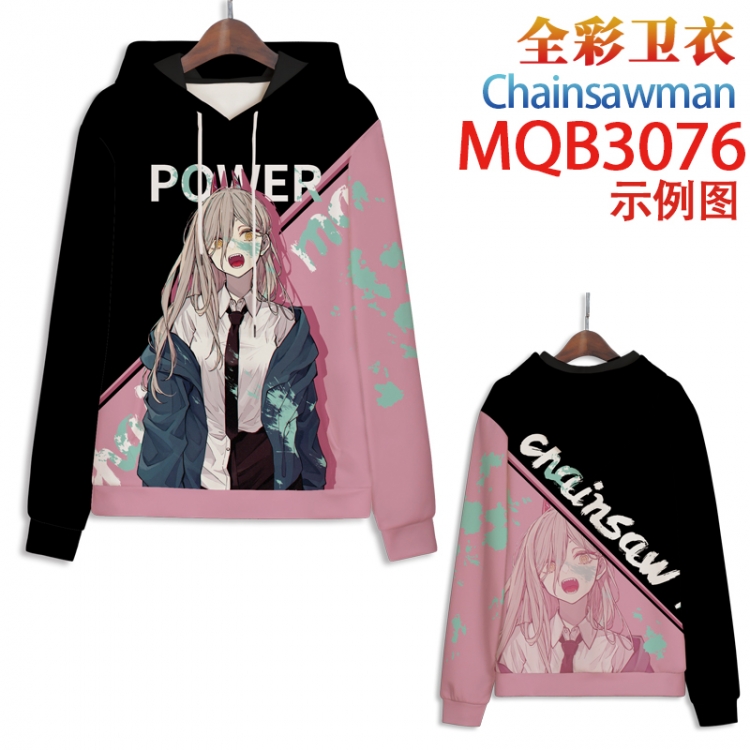 Chainsaw man Full color hooded sweatshirt without zipper pocket from XXS to 4XL MQB-3076