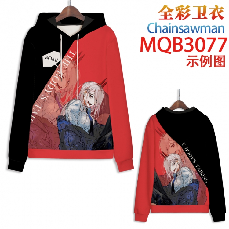 Chainsaw man Full color hooded sweatshirt without zipper pocket from XXS to 4XL MQB-3077