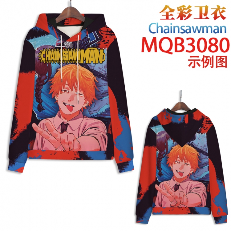 Chainsaw man Full color hooded sweatshirt without zipper pocket from XXS to 4XL MQB-3080