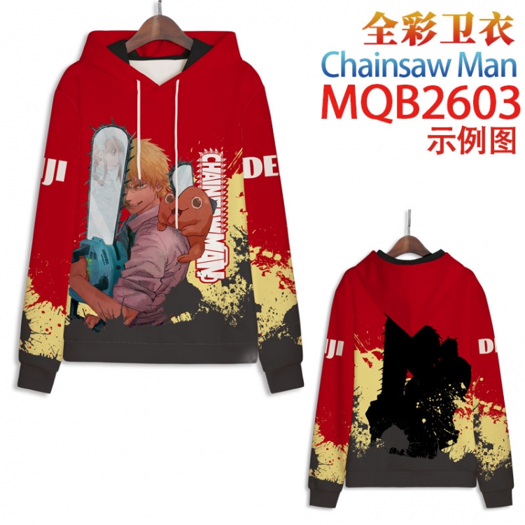 Chainsaw man Full color hooded sweatshirt without zipper pocket from XXS to 4XL  MQB-2603