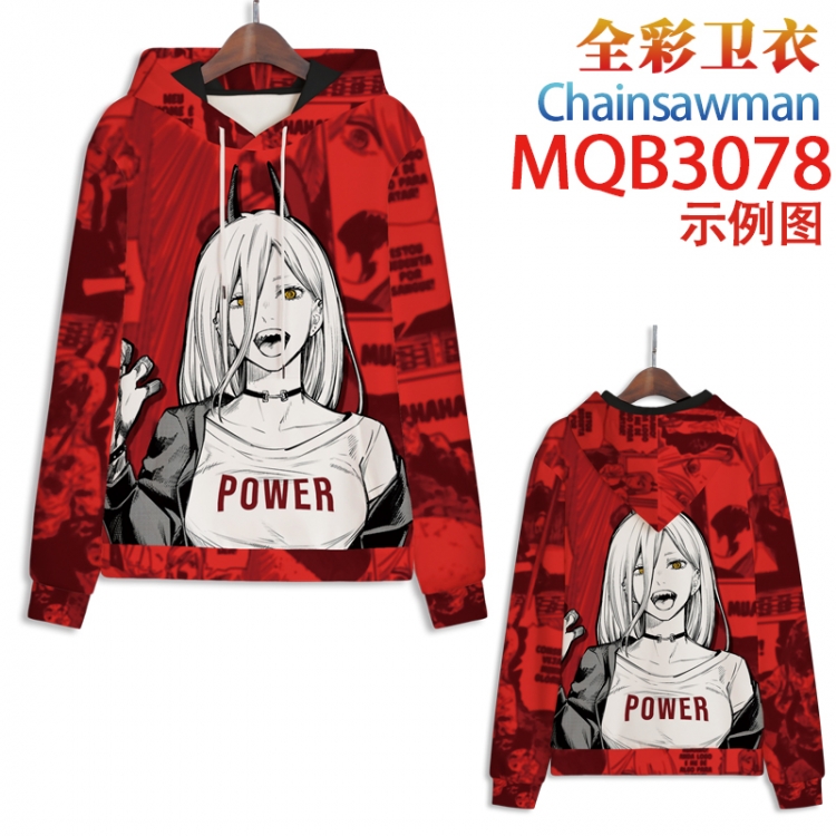 Chainsaw man Full color hooded sweatshirt without zipper pocket from XXS to 4XL MQB-3078