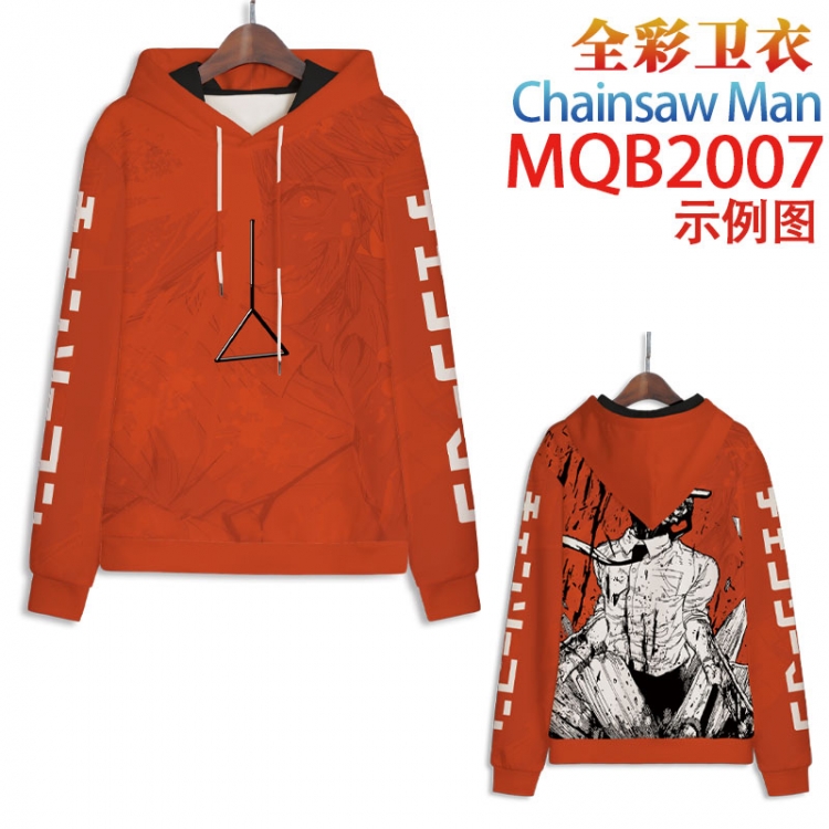 Chainsaw man Full color hooded sweatshirt without zipper pocket from XXS to 4XL MQB 2007