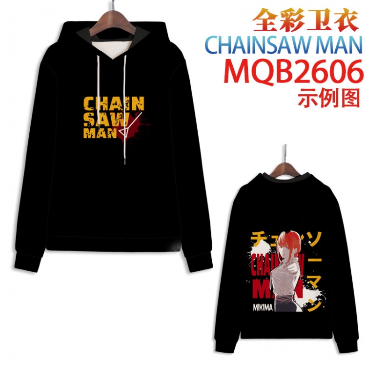 Chainsaw man Full color hooded sweatshirt without zipper pocket from XXS to 4XL MQB-2606