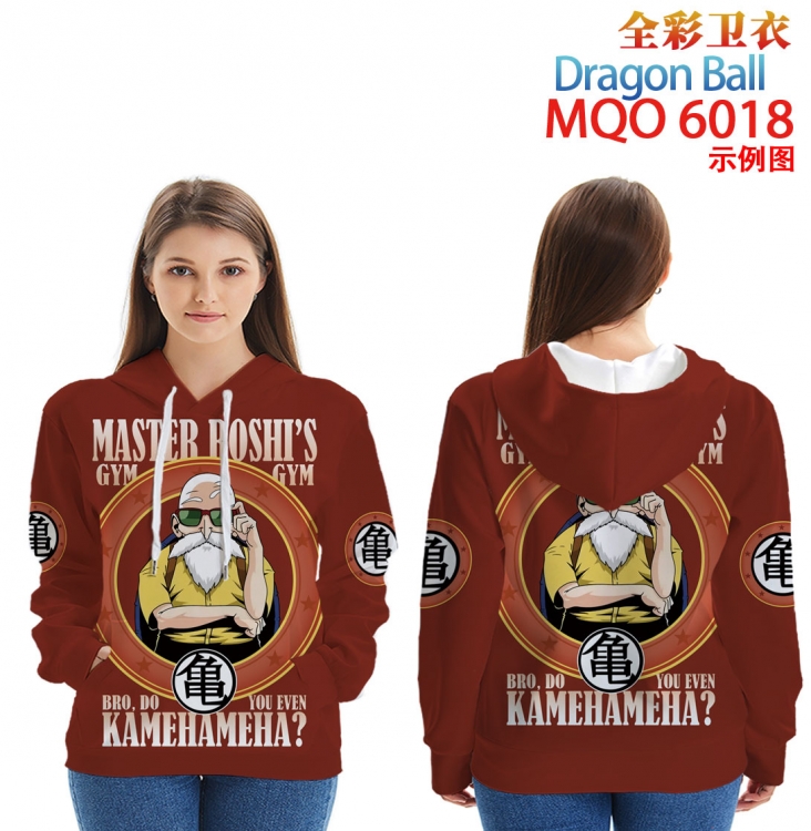 DRAGON BALL Full color hooded sweatshirt without zipper pocket from XXS to 4XL MQO 6018