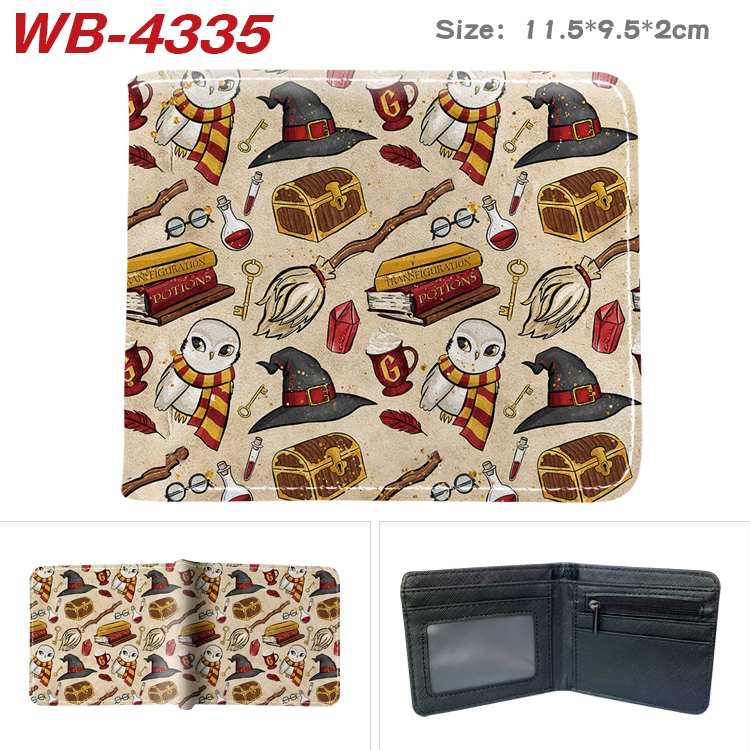 Harry Potter  Animation color PU leather folding wallet 11.5X9X2CM WB-4335A